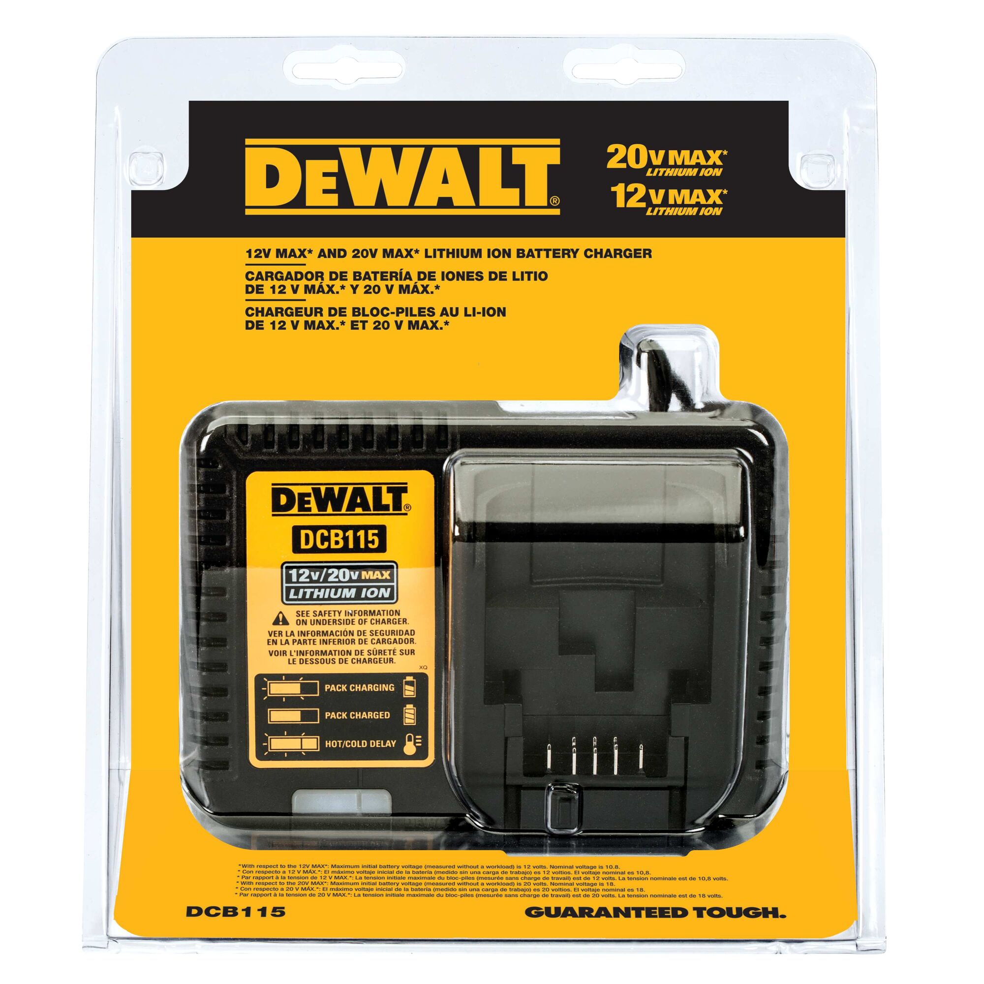 Cargador 12V 20V MAX 4.0 A DEWALT